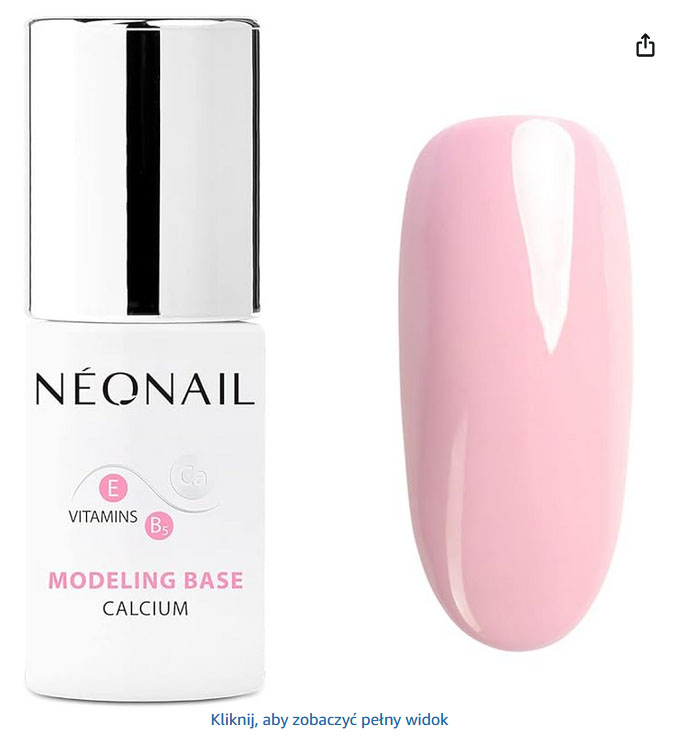 NÉONAIL Baza hybrydowa do paznokci Różowa Modeling Base Calcium Blush Boomer 7,2 ml UV LED